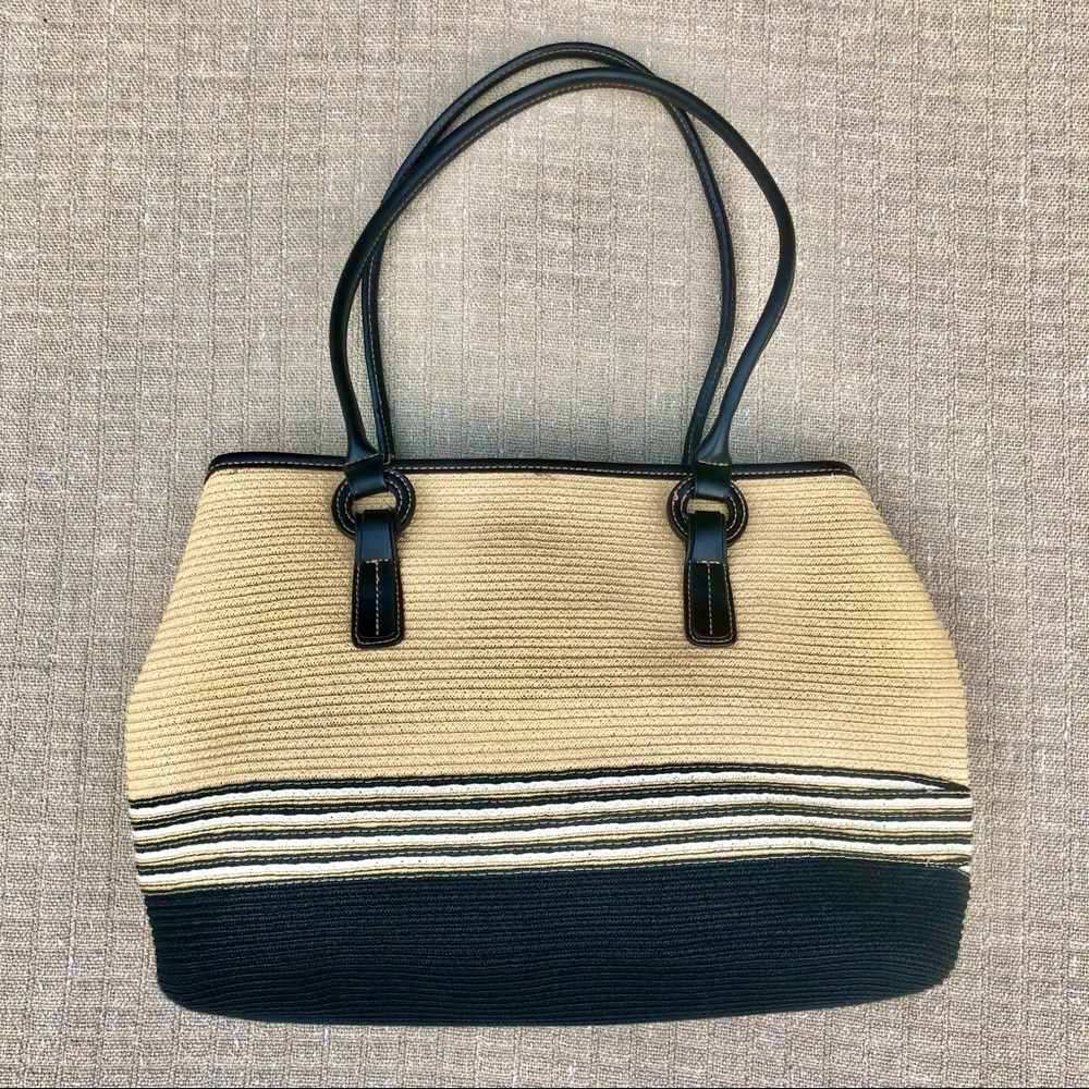 St John’s Bay Woven Grass Satchel Purse Beach Bag